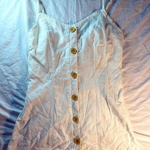 SHEIN White Button Dress